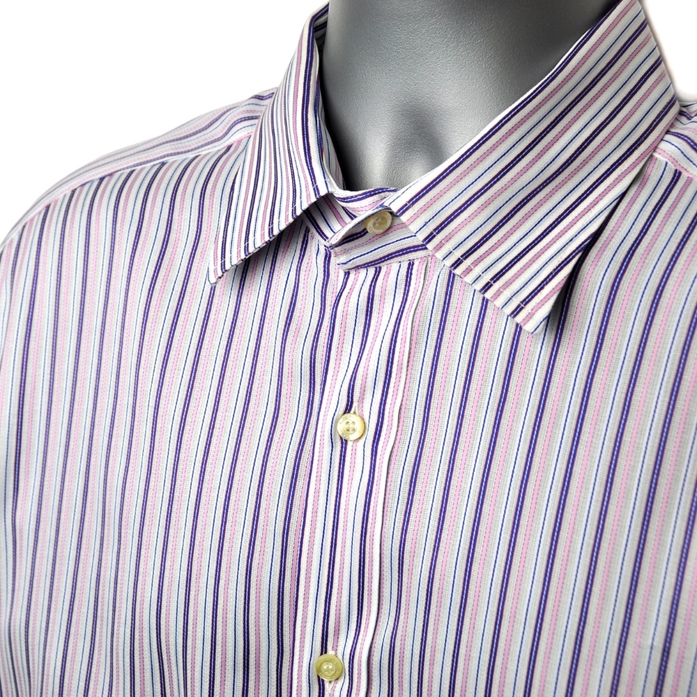 ETRO Men's Pinstripe Sport Shirt 42 EU / 16.5 US